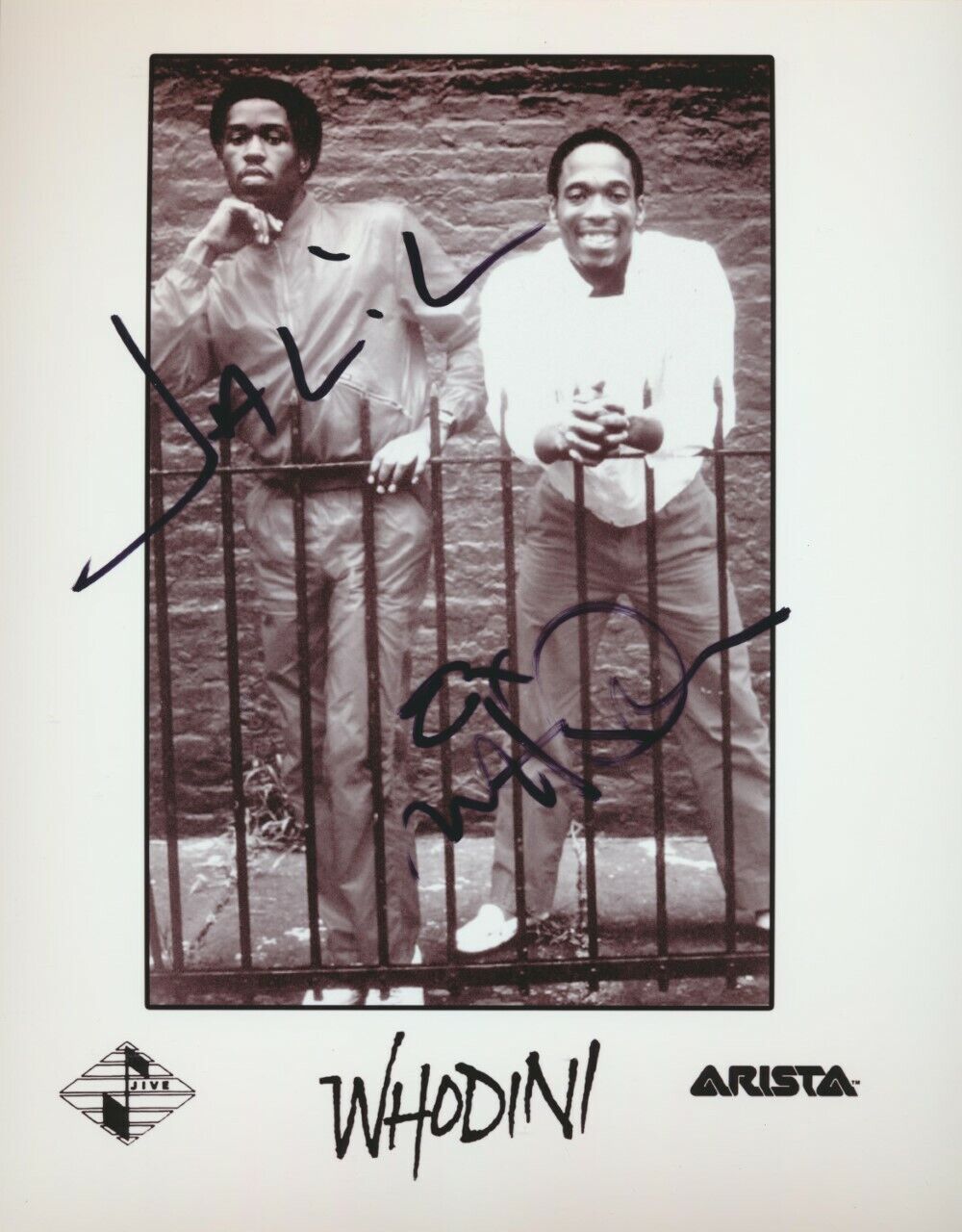 Whodini REAL hand SIGNED 8x10 Photo Poster painting #2 COA Autographed by Hutchins & Fletcher