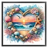 (Counted/Stamped) Love Shell Beach-11CT/14CT Cross Stitch 40*40cm