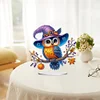 Diamond Painting Double-Sided Pumpkin Owl Table Top Ornament