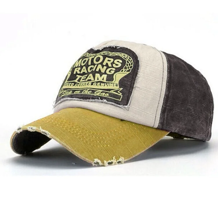 Unisex Baseball Cap Cotton Motorcycle Cap Edge Grinding Do Old Hat YE Olive Hat Yard Goats Cap