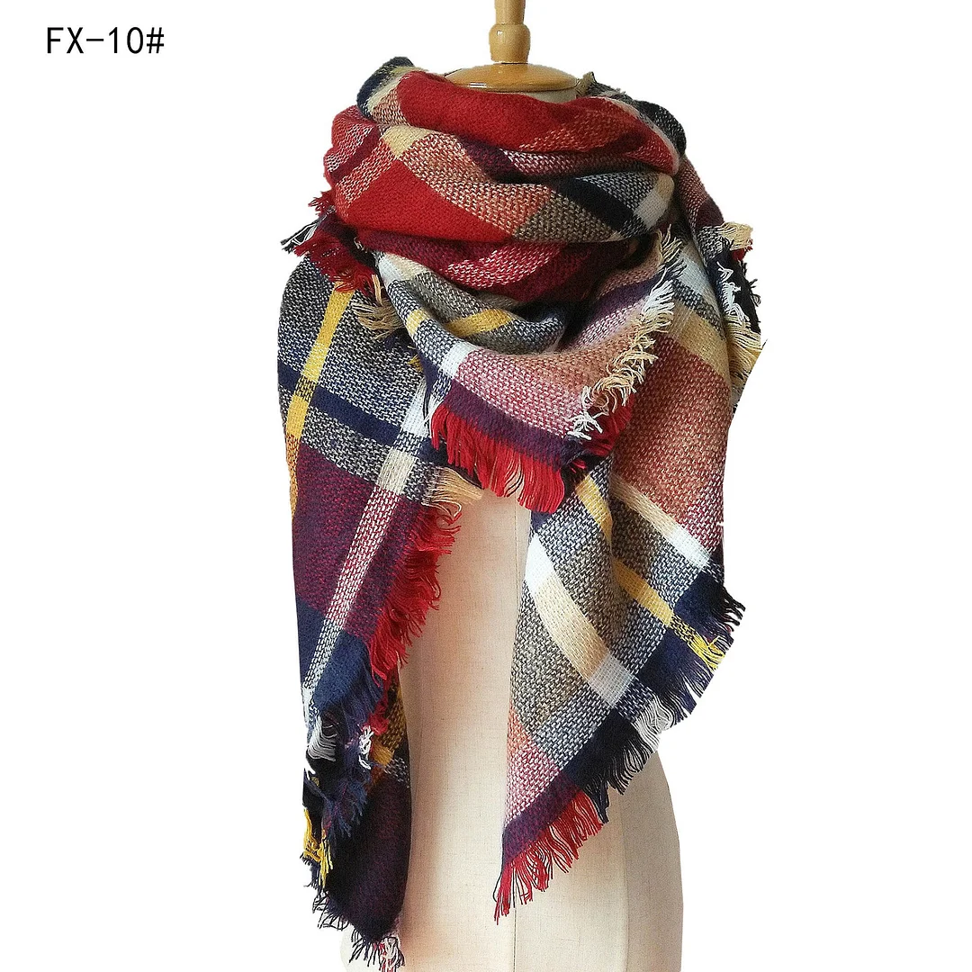 Plaid Pashmina Scarf Winter Scarf For Women