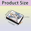 2pcs Cat Dog Pattern Diamond Painting Fashion Card Holder Compact Coin Purse