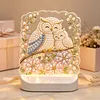 DIY Diamond Art LED Night Light &ndash; Light-Up Table Decor, Double-Sided Printed DIY Crystal Pearl Painting Decoration for Holiday & Gifts(Flower)