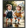 Cute Girl - 11CT Counted Cross Stitch - 40*50cm