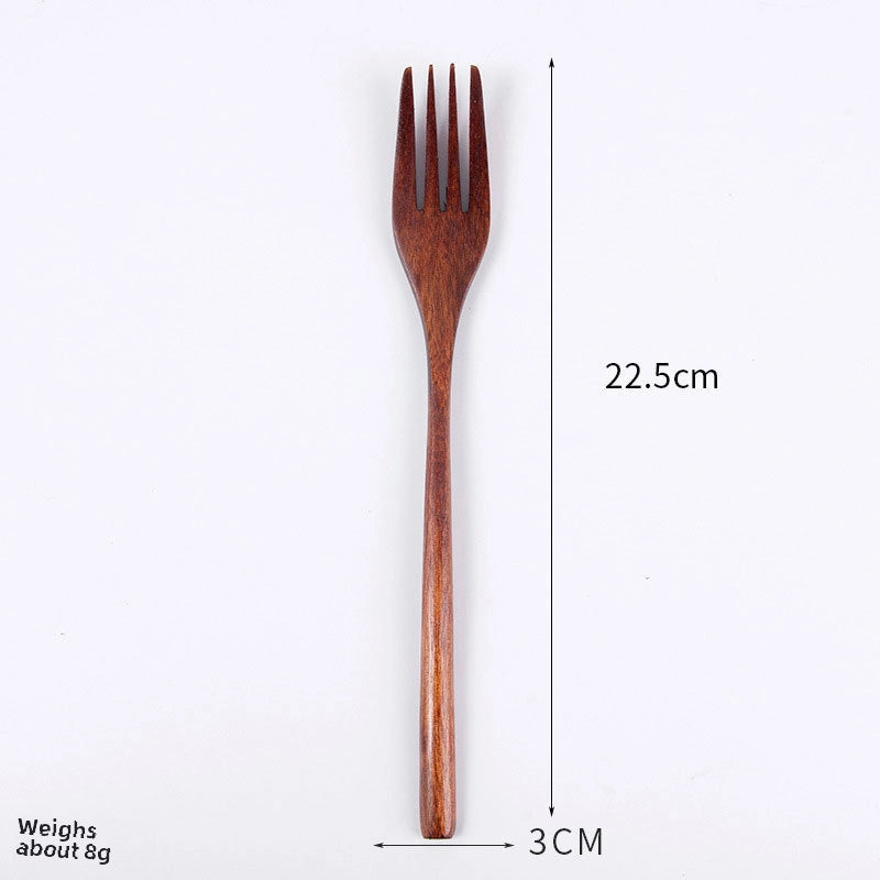 Creative Japanese Tableware Set Phoebe Chopsticks Knife, Fork And Spoon Four-piece Set Wooden Simple Chopsticks And Spoon Set