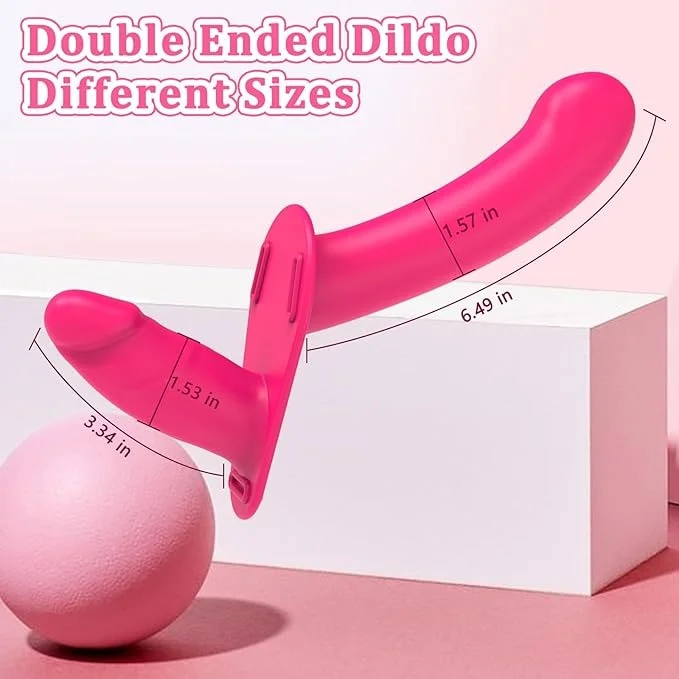 Strap-on Dildo Vibrator Double-ended Dildo With Remote Control