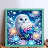 Owl-11CT Stamped Cross Stitch Bead Embroidery 46*46cm/18.11*18.11in tapestrymarket