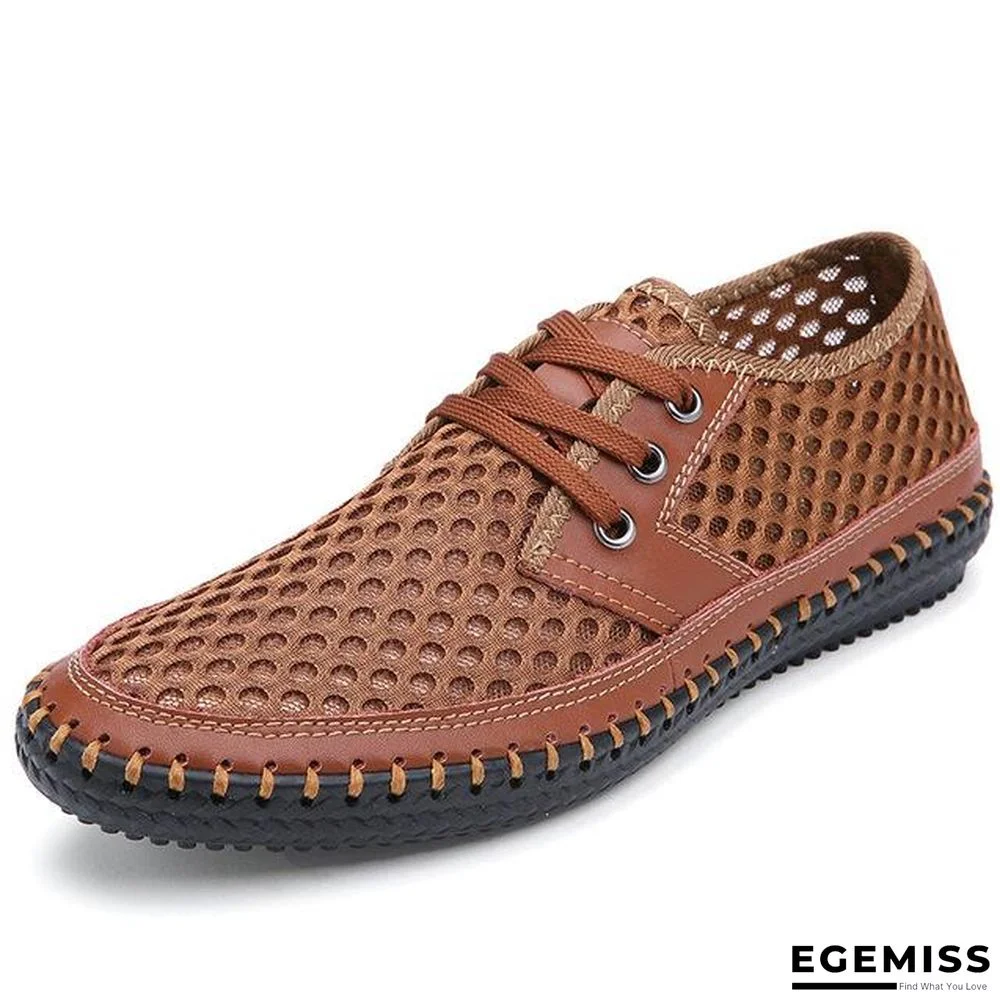 Men's Breathable Casual Flats Loafers Mesh Comfortable Soft Shoes | EGEMISS