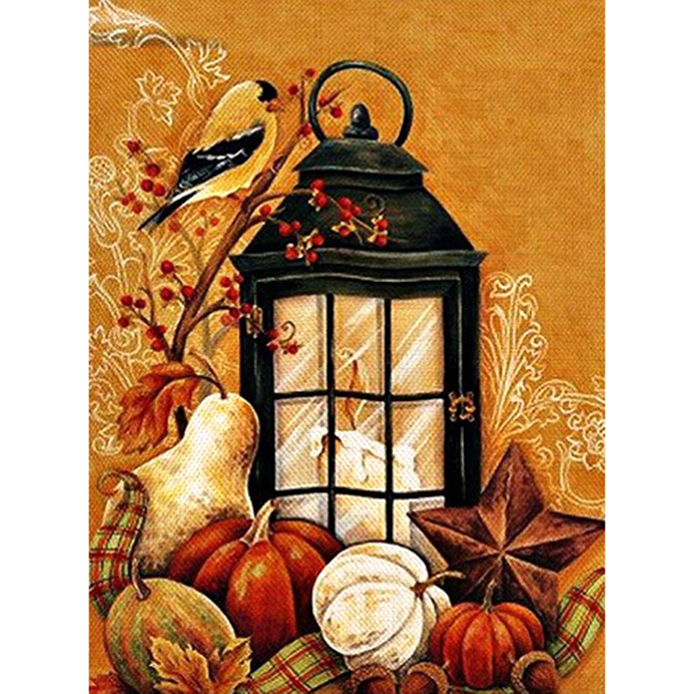 

Pumpkin and Bird - Round Drill Diamond Painting - 30*40CM, 501 Original