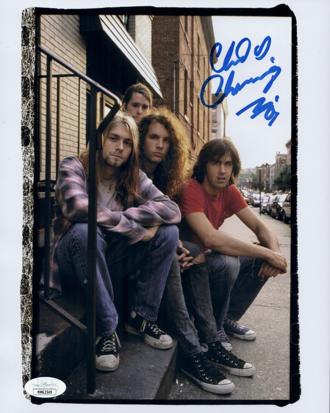 CHAD CHANNING Signed NIRVANA 8x10 Photo Poster painting IN PERSON Autograph JSA COA Cert