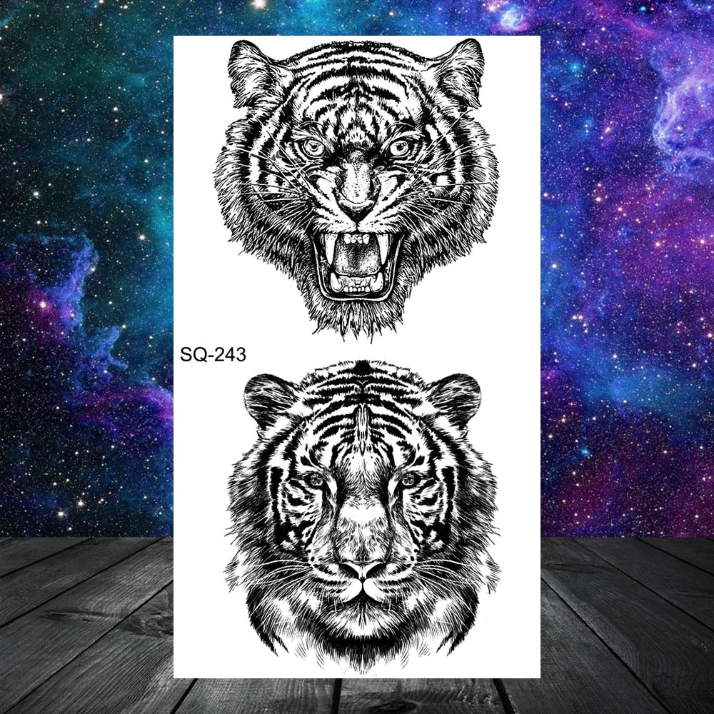 Small Skull Henna Feather Arrow Temporary Tattoos For Women Adult Kids Cross Scorpion Anchor Fake Tattoo Neck Arm Finger Tatoos