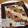 【2023 NEW】 Log Cabin Bouquet Quilt Template Set- With Instructions