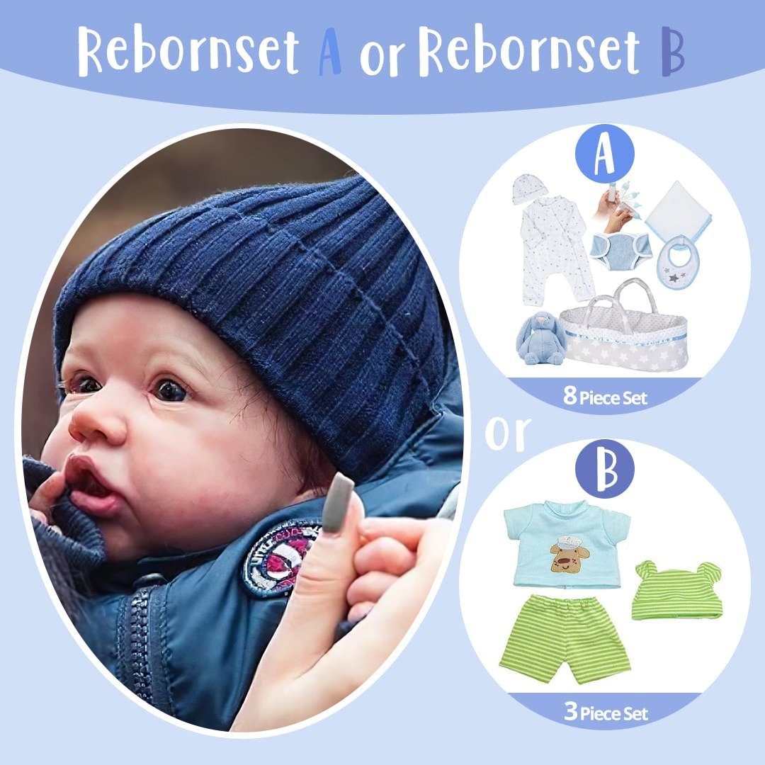 [Flash Sale] Realistic Handsome Reborn Baby Boy Doll Gene 12'', Best