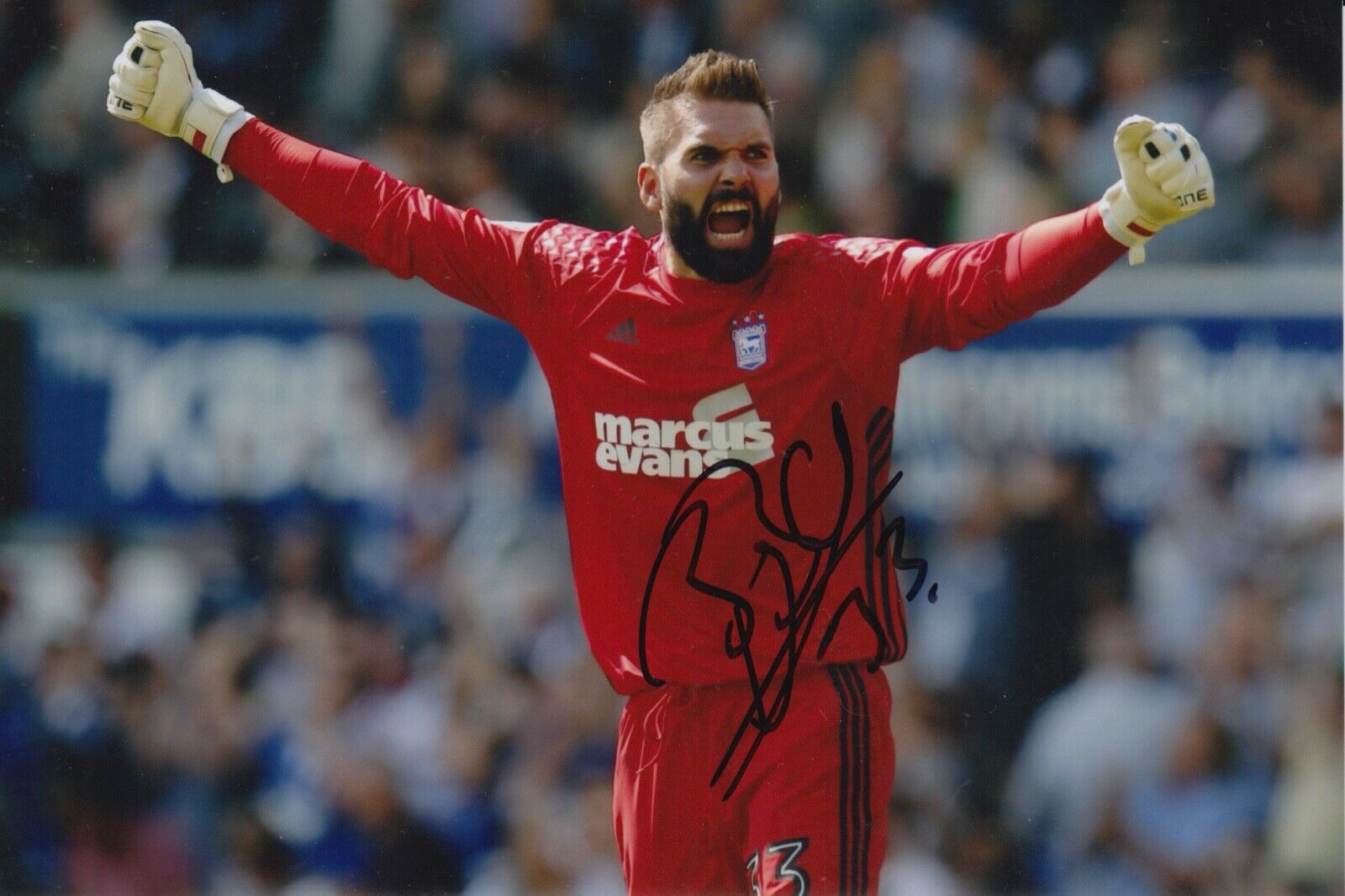 BARTOSZ BIALKOWSKI HAND SIGNED 6X4 Photo Poster painting - FOOTBALL AUTOGRAPH - IPSWICH TOWN.