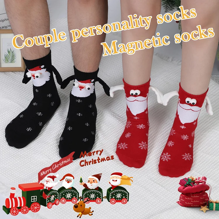 🎄Christmas Sale-Magnetic Hand-Holding Socks (Winter Edition)