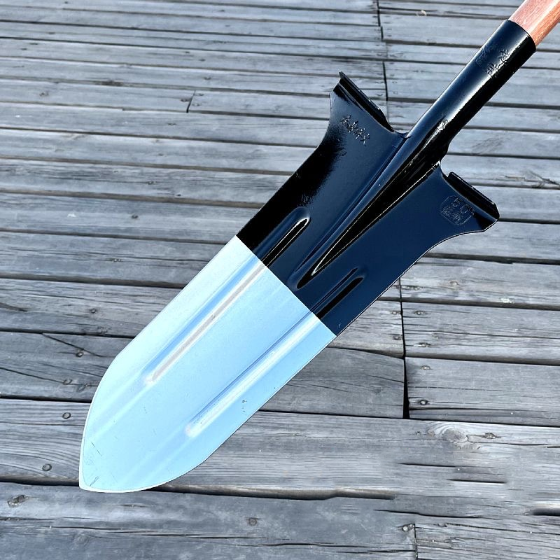 All Steel Extended Thickened Narrow Mouth Pointed Shovel