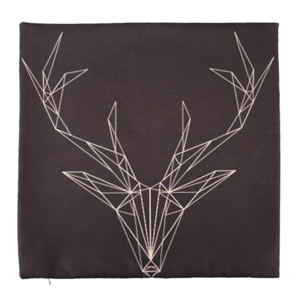 

Creative Deer Pattern Cotton Pillow Cover Pillow Cushion Cover, 501 Original