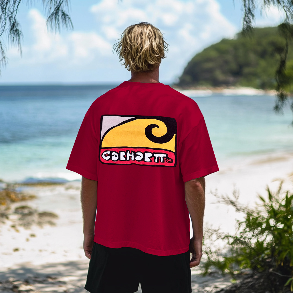  Vibrant Red Short-Sleeve Tee for Everyday Wear