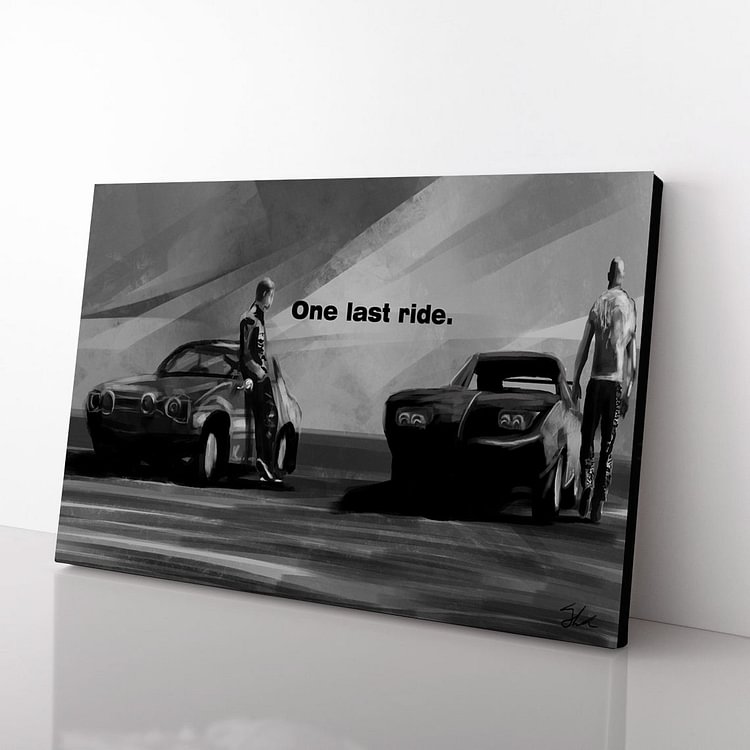 Furious 7：One Last Ride For Paul Canvas Wall Art