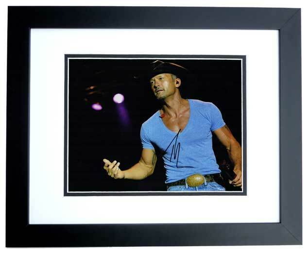 Tim McGraw Signed - Autographed Country Music Singer 11x14 Photo Poster painting FRAMED