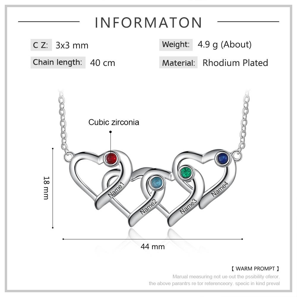 Mothers necklace 4 stones Clearance