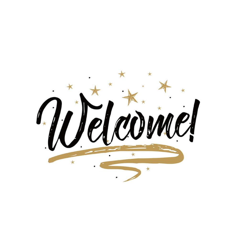 

Creative Welcome Wall Sticker Shop Home Glass Door Window Wall Stickers, 501 Original