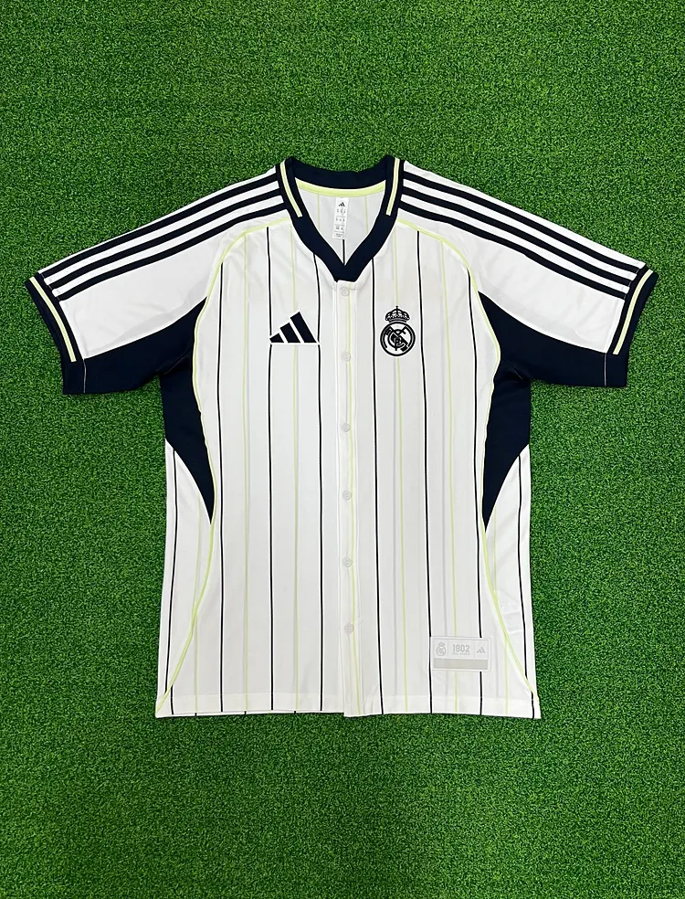 25-26 Real Madrid Baseball Jersey Football Jersey 1:1 Thailand Quality