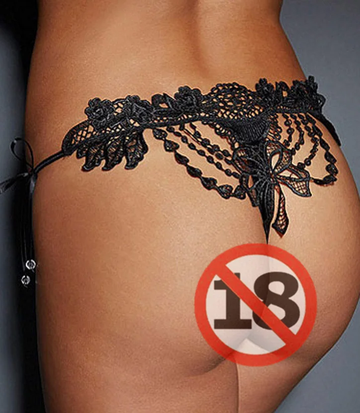 Churchf Sex Water-Soluble Lace Lace Bilateral Strap Hollow Lady Low-Rise Underwear 1136
