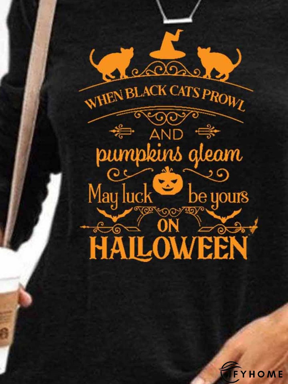 Casual Long Sleeve Crew Neck Printed Sweatshirt | IFYHOME