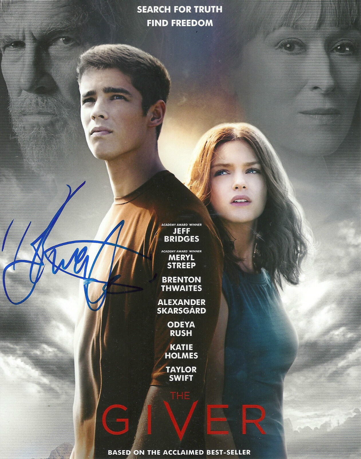 BRENTON THWAITES 'THE GIVER' JONAS SIGNED 8X10 PICTURE *COA 1