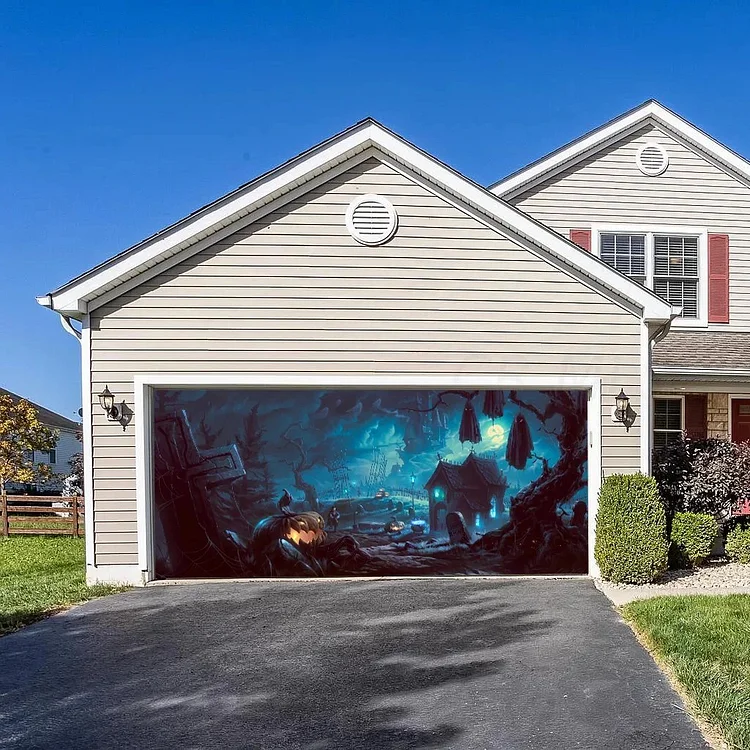 🔥💖Halloween Garage Door Decoration