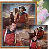 Cowboy Man John Wayne-11CT Stamped Cross Stitch 40*55cm tapestrymarket