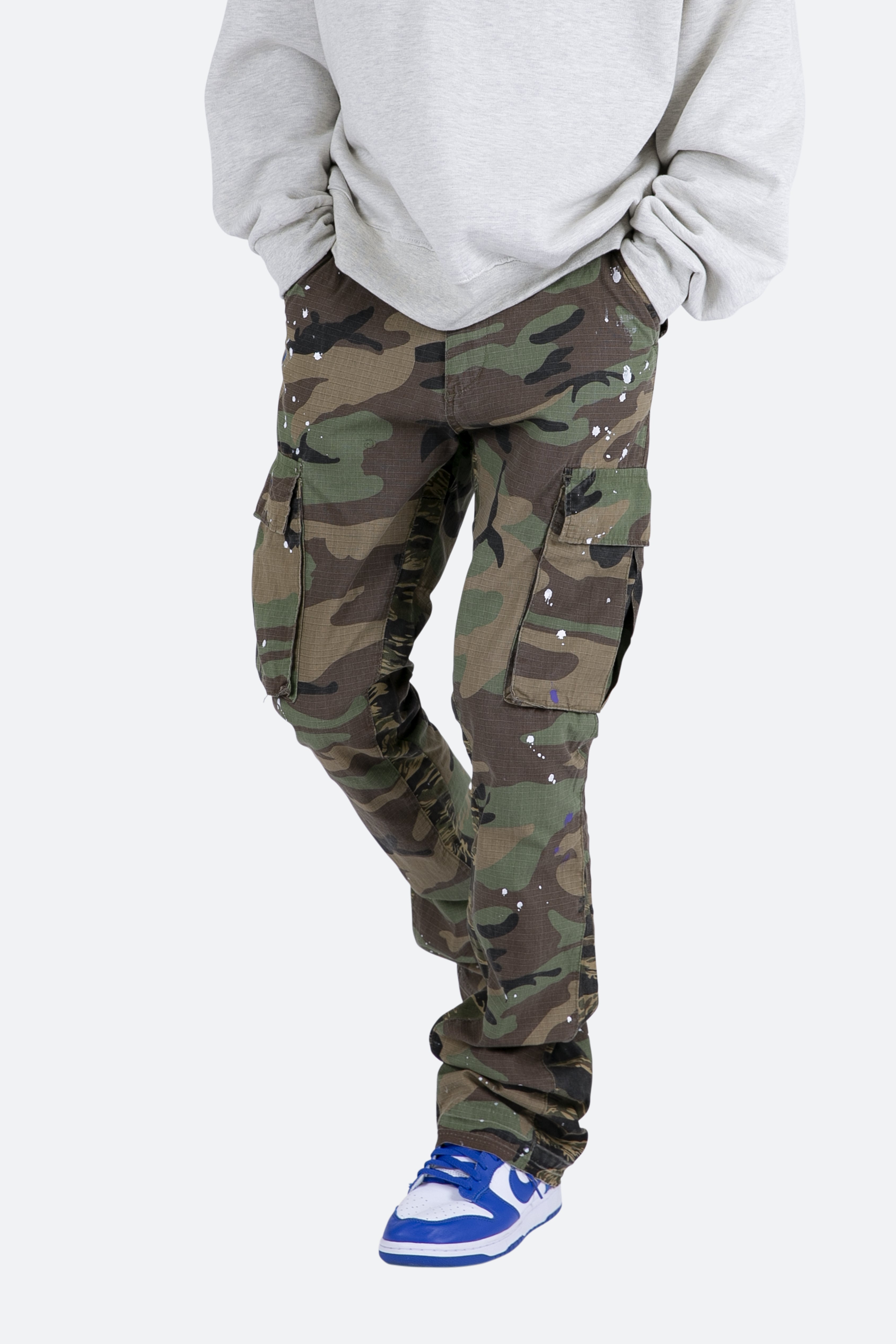 Bootcut Cargo Pants - Camo