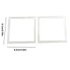 2Pcs Diamond Art Square Auxiliary Frame 3D Printing Diamond Art Desk Positioning Frame Lightweight for Boys Girls Adults Students Home Office Leisure (Cream White small)