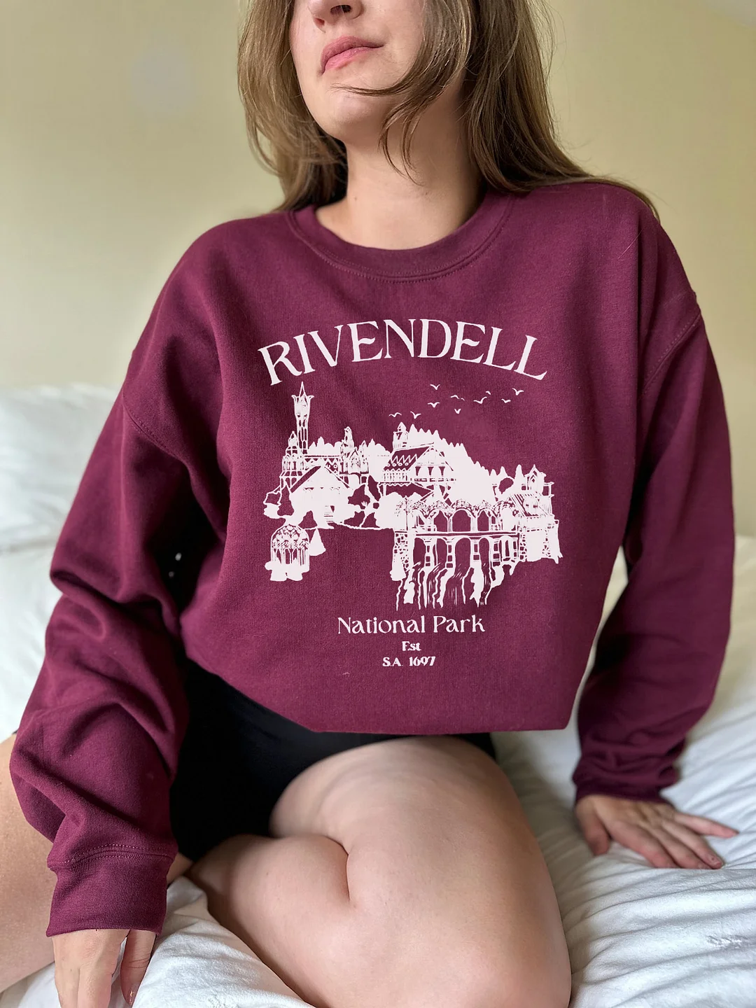 LOTR Sweatshirt. Rivendell Sweatshirt. National Park. Fellowship Sweatshirt. / DarkAcademias /Darkacademias