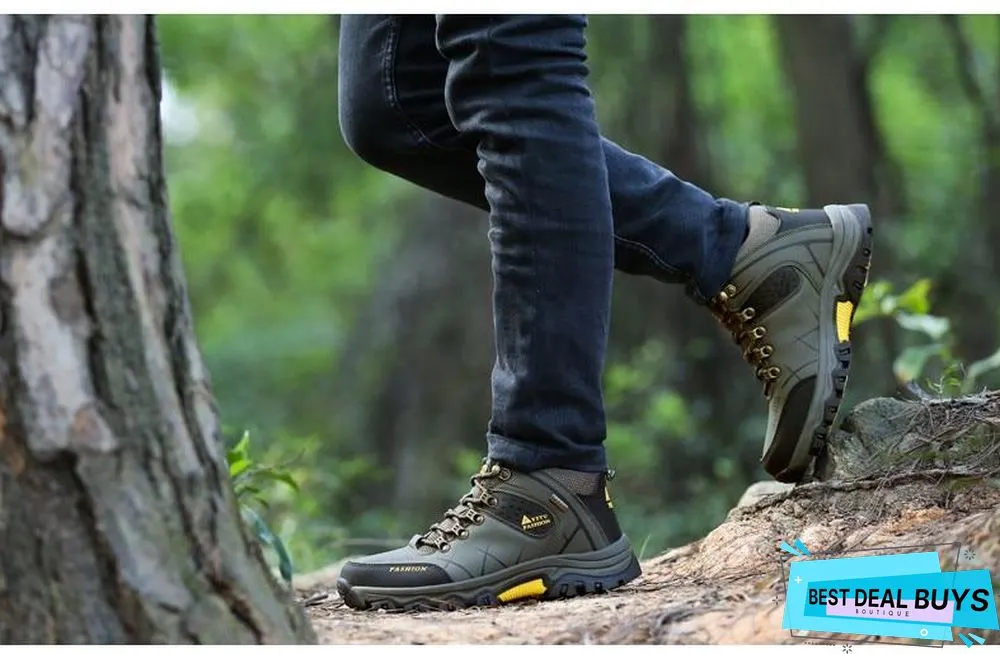 Men Winter Snow Boots Super Warm Men's Boots Waterproof Sneakers Outdoor Male Hiking Boots Work Shoes
