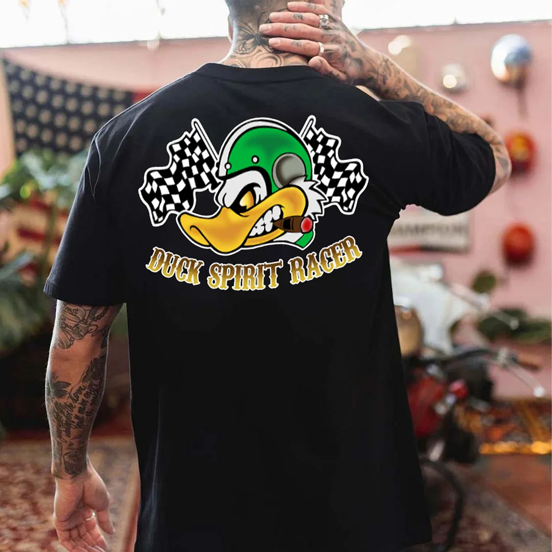 DUCK SPIRIT RACER Print Men's T-shirt