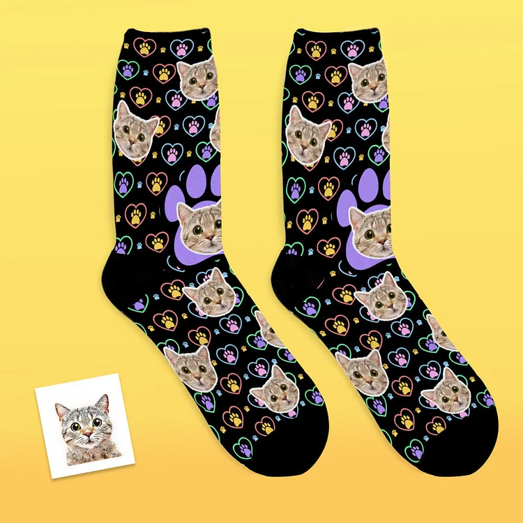 Custom Photo Socks Pet Lovers Personalized Gift