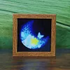 Whimsical LED Art Frame Night Light, Rechargeable Illuminated Decor