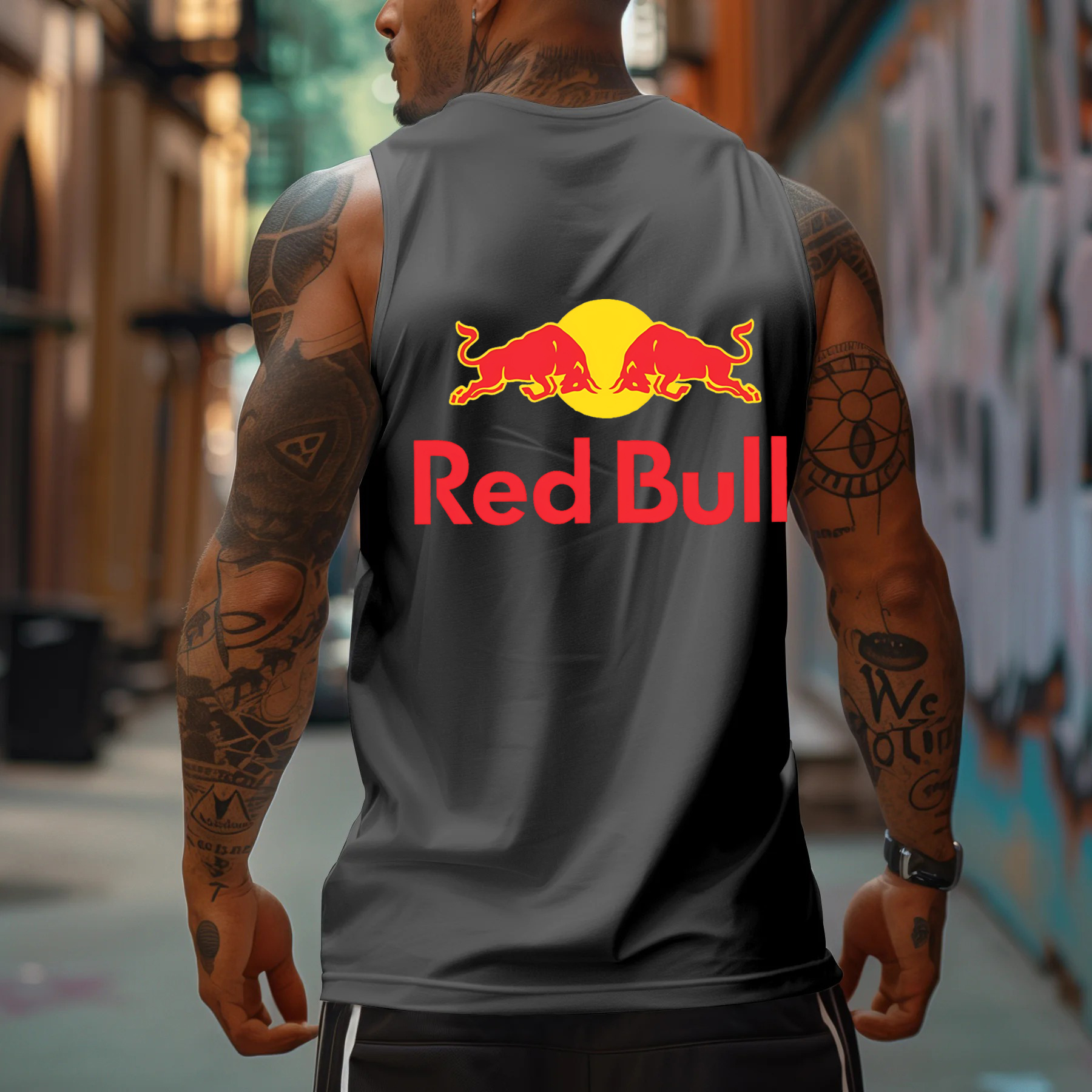 Men's Logo Print Sports Tank Top / TECHWEAR CLUB / Techwear