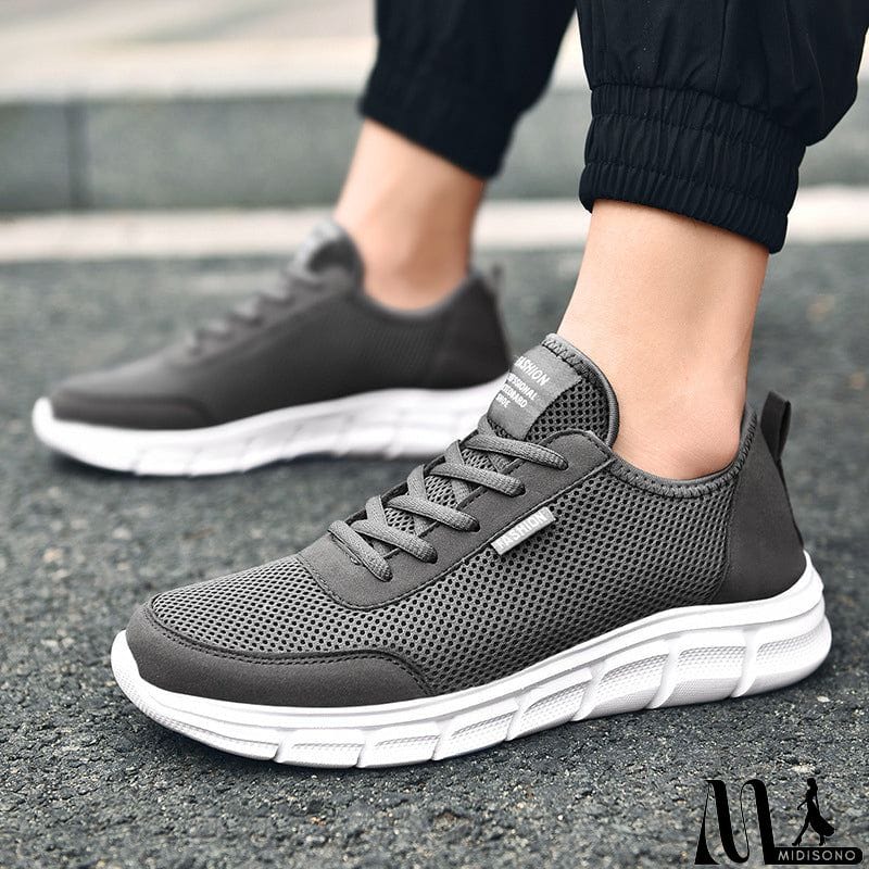 MidiSono - Large Size Cozy Modern Running Sports Sneaker for Men