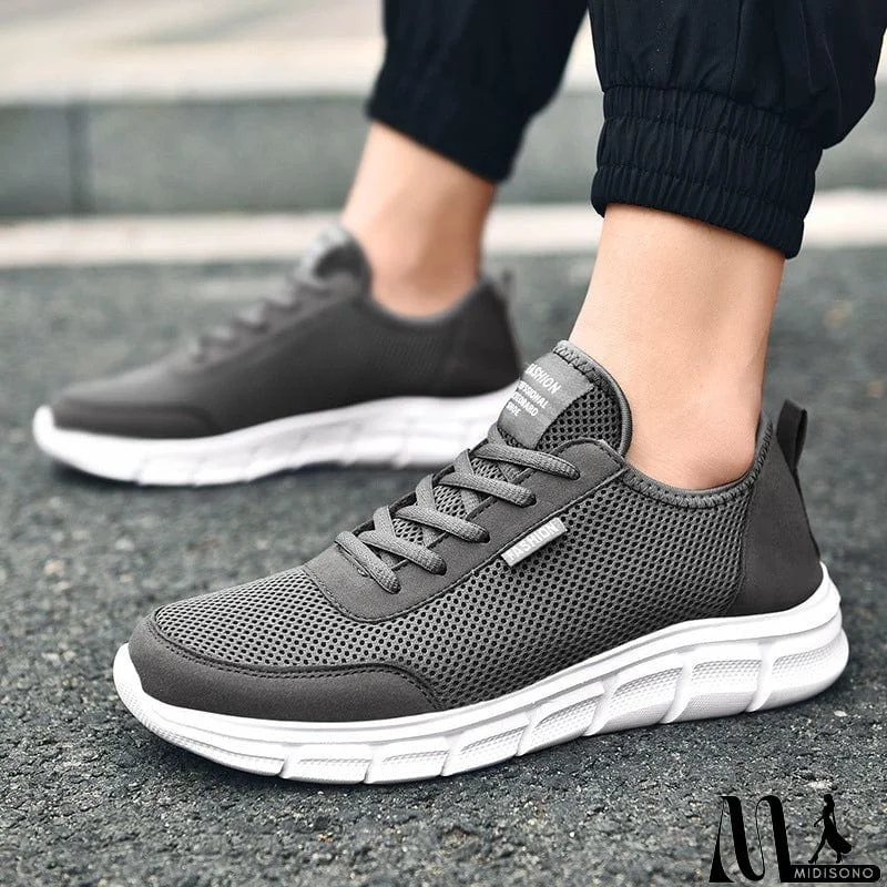 MidiSono - Large Size Cozy Modern Running Sports Sneaker for Men