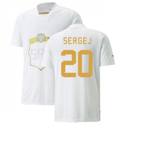 Serbien Sergej Milinković-Savić 20 Away Trikot WM 2022