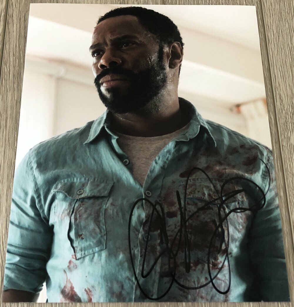 COLMAN DOMINGO SIGNED AUTOGRAPH FEAR THE WALKING DEAD VICTOR 8x10 Photo Poster painting w/PROOF