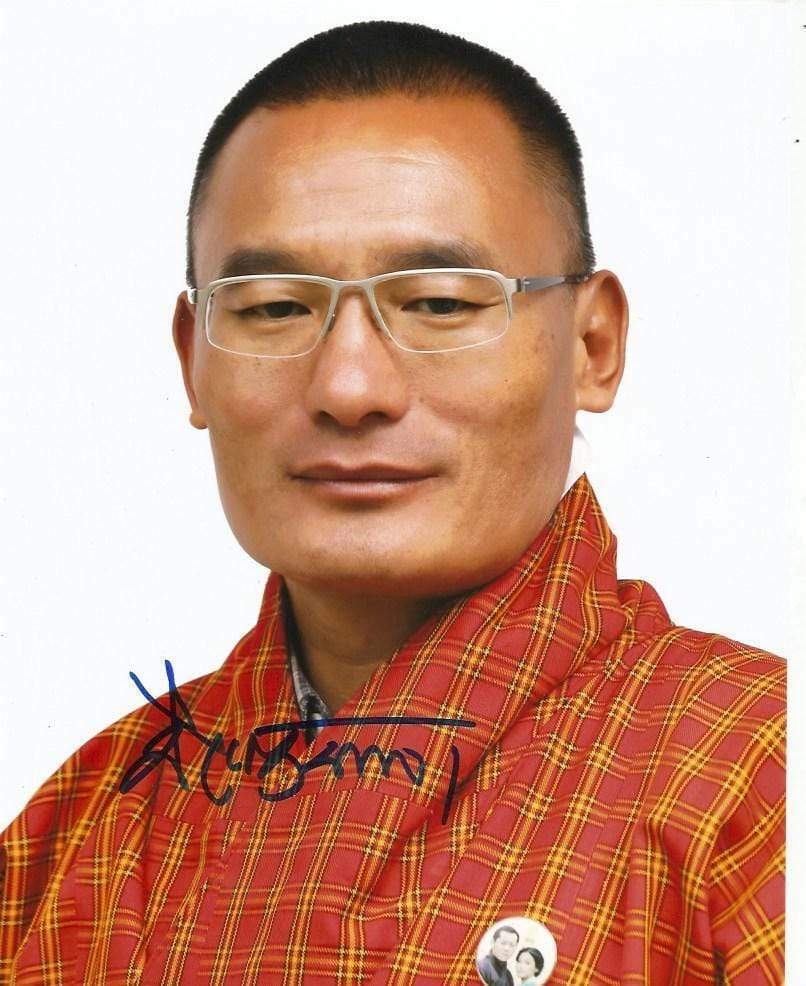 Tshering Tobgay PRIME MINISTER OF BHUTAN autograph, In-Person signed Photo Poster painting