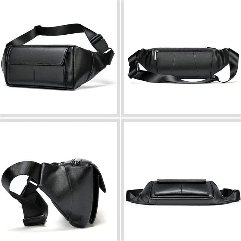 Handy Running Comfy Sports Leather Crossbody Bags Chest Packs