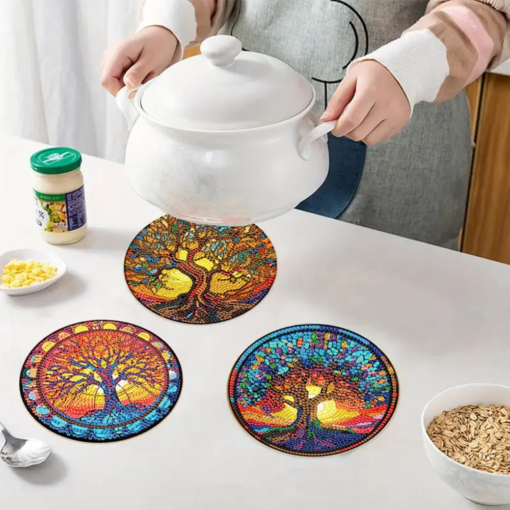 DIY Diamond Dot Kits Tree Of Life Diamond Crafts Projects for Beginners