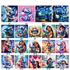 Disney stitch-plein diamant rond peinture-30 * 30cm