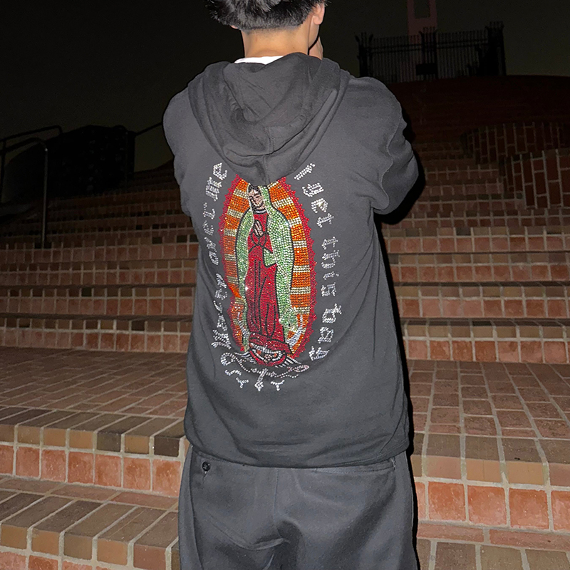 Loveciss®/ Madonna Hot Diamond Zipper Men'S Hoodie