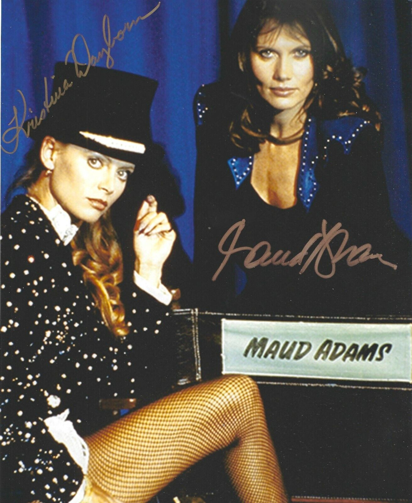 KRISTINA WAYBORN & MAUD ADAMS SIGNED 8x10 Photo Poster painting JAMES BOND 007 UACC AUTOGRAPH